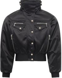 Marine Serre - Satin Bomber Jacket - Lyst