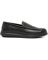 SERGIO MORETTI FIRENZE - Perforated Leather Loafers - Lyst