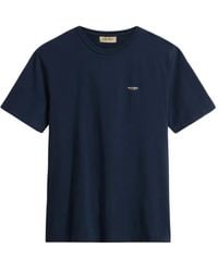 Woolrich - Katoenen T-Shirt Met Geborduurd Logo - Lyst