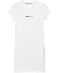 Alexander Wang - Logo-Print Mini Dress - Lyst