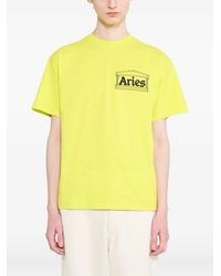 Aries - Logo-Print T-Shirt - Lyst