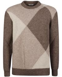 Ballantyne - Jersey De Lana Con Rombos En Intarsia - Lyst