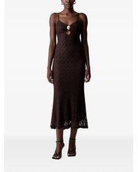 Bardot - Karla Floral-Lace Cut-Out Midi Dress - Lyst