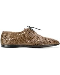 Dolce & Gabbana Derbies à design tressé - Marron