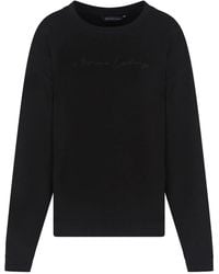 ARMANI EXCHANGE - Logo-Embroidered T-Shirt - Lyst