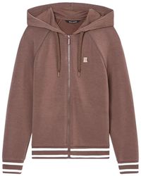 ARMANI EXCHANGE - Striped-Trim Zip-Up Hoodie - Lyst
