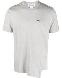 Comme des Garçons - X Lacoste Logo-patch Asymmetric T-shirt - Lyst