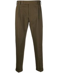 PT Torino - Cropped Tapered-leg Trousers - Lyst