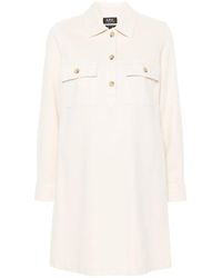 A.P.C. - Mia Denim Mini Dress - Lyst