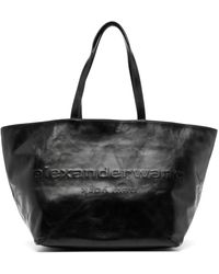 Alexander Wang - Punch Logo-Embossed Leather Tote Bag - Lyst