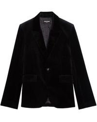Zadig & Voltaire - Vavy Velvet Blazer - Lyst