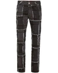 Philipp Plein - Patchwork-Design Straight-Leg Jeans - Lyst