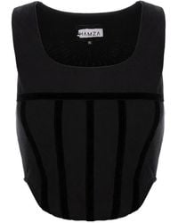 Hamza - Beverly Corset-Style Top - Lyst
