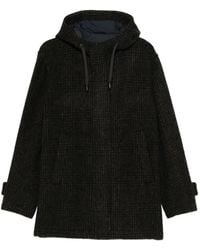 Herno - Abrigo A Cuadros Con Capucha - Lyst