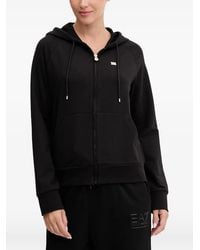 EA7 - Sudadera Core Lady Con Cremallera Y Capucha - Lyst