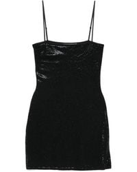 Alexander Wang - Crystal-Embellished Mini Dress - Lyst