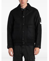 Stone Island - 4100017 Wool Nylon Flannel_S.I. Ghost Jacket - Lyst
