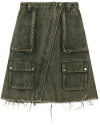 ANDERSSON BELL - Cargo-Pocket Wrap Mini Skirt - Lyst