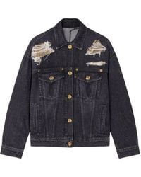 Versace - Denim Blouson Clothing - Lyst