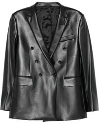 Reveres 1949 - Double-Breasted Leather Jacket - Lyst