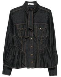 Zimmermann - Denim Cotton Shirt - Lyst