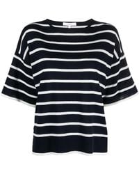 Antonelli - Stripe-print Cotton T-shirt - Lyst