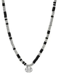 John Hardy - Lovestruck Heishi Sterling Diamond Pendant Necklace - Lyst