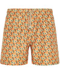 Benibeca - Tripuri Geometric-Print Swim Shorts - Lyst