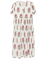 ELLEBLUE - Gemma Floral-Print Short-Sleeve Dress - Lyst