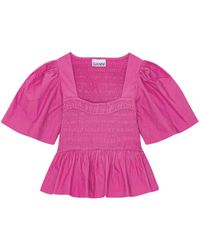 Ganni - T-Shirts And Polos - Lyst