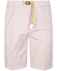 White Sand - Belted Bermuda Shorts - Lyst