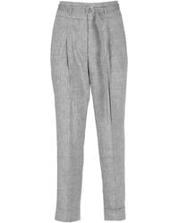 Peserico - Hose Mit Faltendetail - Lyst
