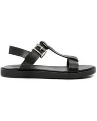 SERGIO MORETTI FIRENZE - Buckle-Fastening T-Bar Sandals - Lyst