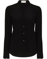 Saint Laurent - Classic Collar Silk Shirt - Lyst