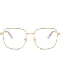 Swarovski - Brille Mit Eckigem Gestell - Lyst