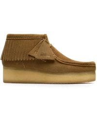 Clarks - Botas Wallabee Wedge Con Flecos - Lyst