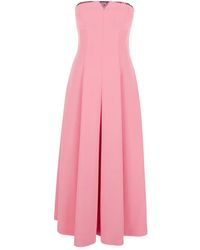Alberta Ferretti - Rosa Bustier Kleid - Lyst