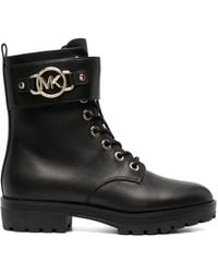 MICHAEL Michael Kors - Rory Lace-up Leather Boots - Lyst