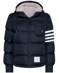 Thom Browne - Shiny Ripstop Lightweight Down Filled 4-Bar Jacket - Lyst