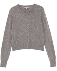 N.Peal Cashmere - Covered-Button Cashmere Cardigan - Lyst