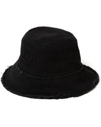 Miu Miu - Denim Logo Bucket Hat - Lyst