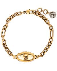 McQueen - Pulsera con detalle de calavera - Lyst