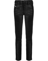DIESEL Halbhohe Skinny-Jeans - Schwarz