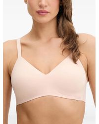 DKNY - Logo-Embossed Seamless Bra - Lyst
