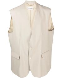 MM6 by Maison Martin Margiela - Chaleco con cierre de botón - Lyst