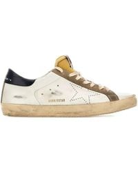 Golden Goose - "Super Star" Leather Upper Foam Tongue Skate Star Shiny Leather Heel - Lyst