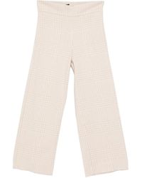 D.exterior - Check-Pattern Trousers - Lyst