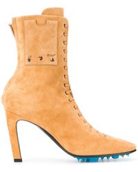 Off-White c/o Virgil Abloh - オフホワイト レースアップ アンクルブーツ - Lyst