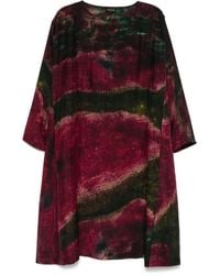 Yavi - Vestido midi de seda - Lyst