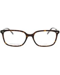 Tommy Hilfiger - Tortoiseshell-Effect Rectangle-Frame Glasses - Lyst